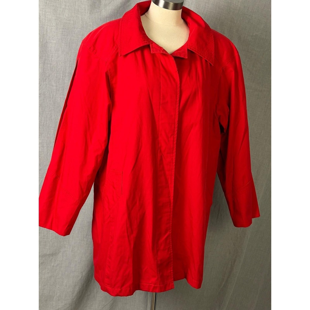 Vintage Red Jacket‎ Saxton Hall Taiwan Button Front Jacket 18 L-XL